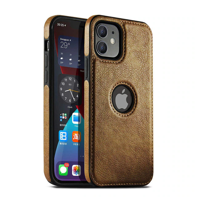 Shockproof Anti-Bump Leather IPhone Case