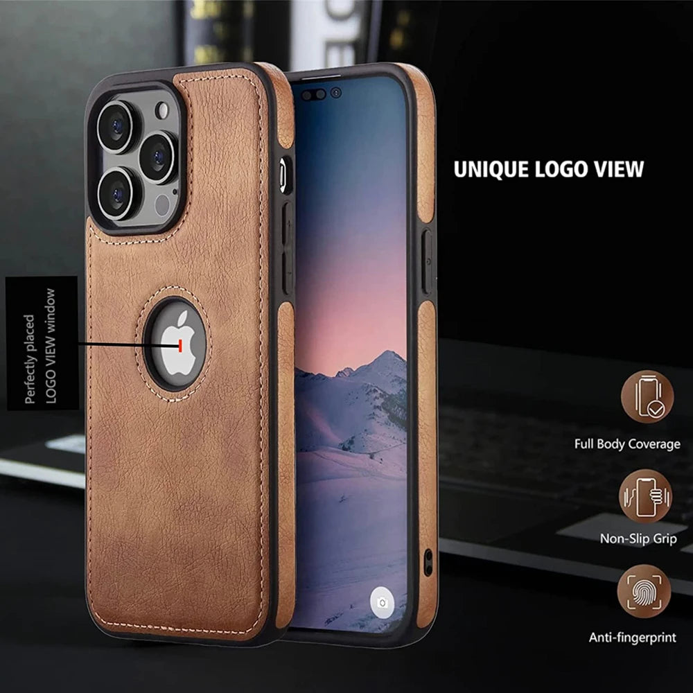 Shockproof Anti-Bump Leather IPhone Case