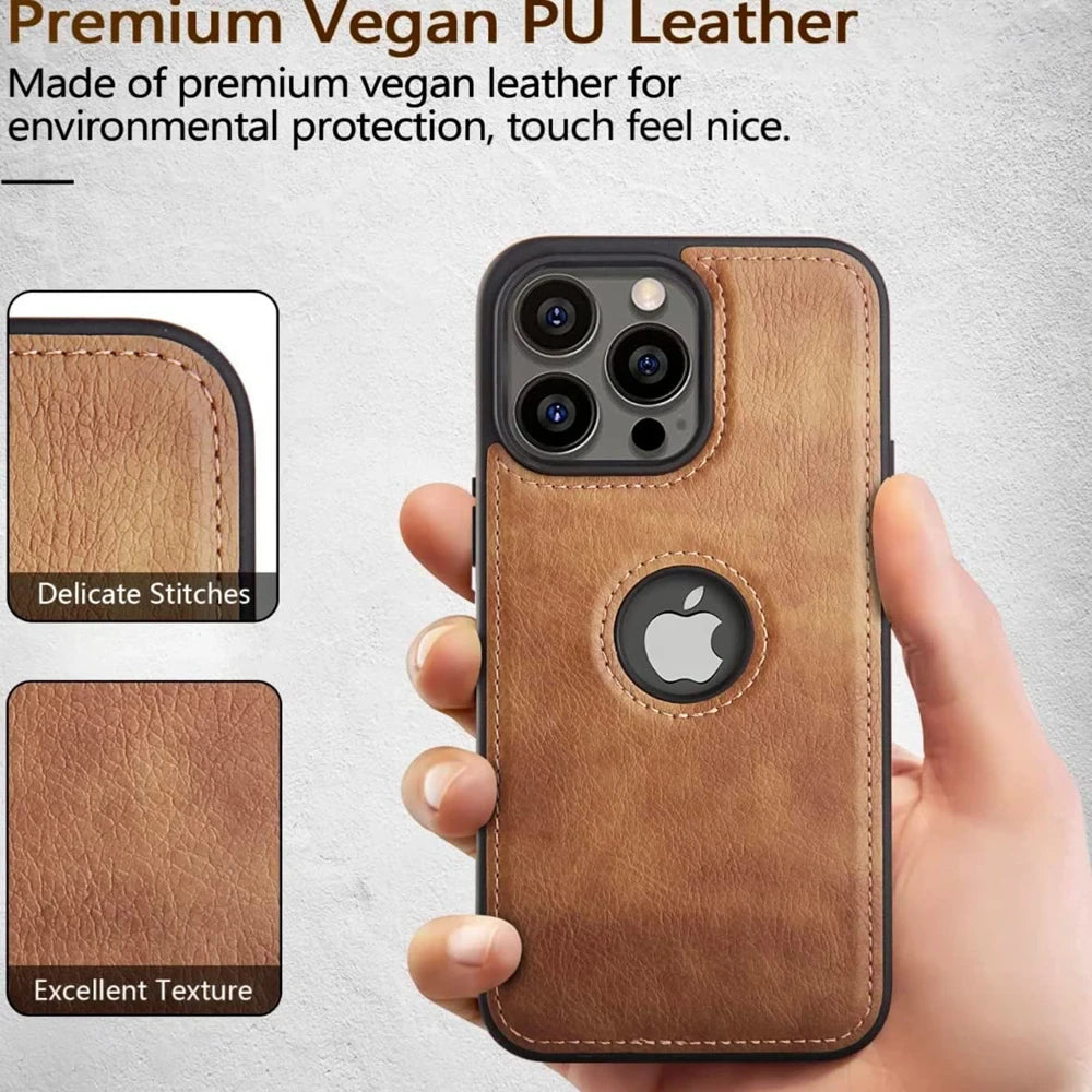 Shockproof Anti-Bump Leather IPhone Case