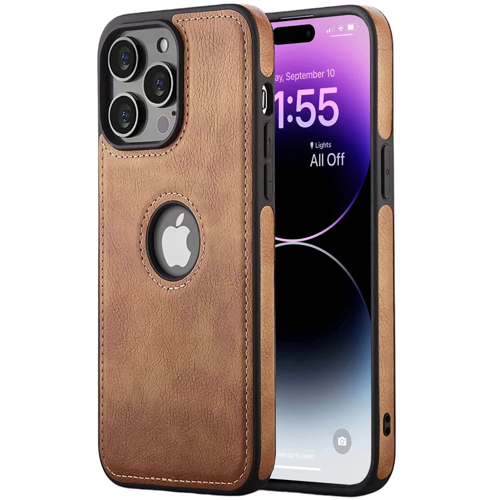 Shockproof Anti-Bump Leather IPhone Case