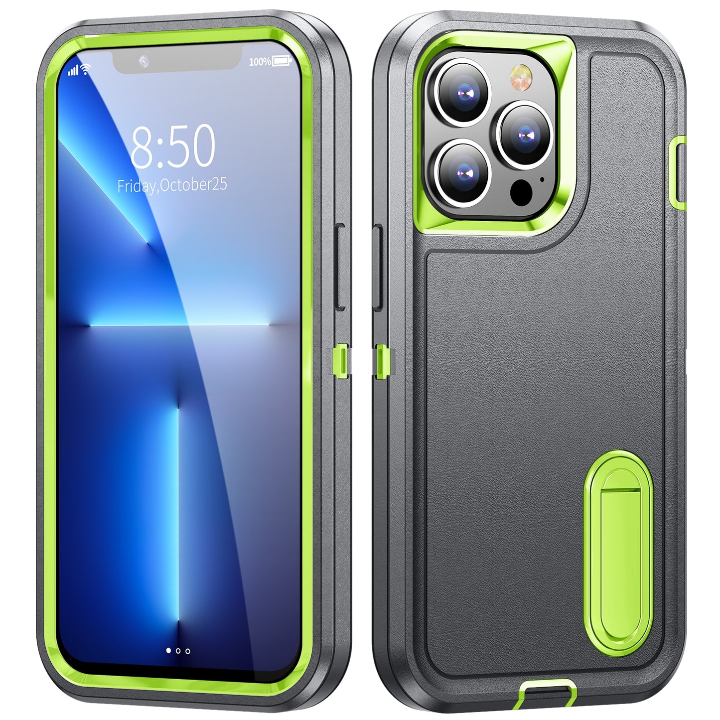 Metal Bracket Back Cover Shockproof Defend Case For iPhone 13 14 Pro Max 11 12 Pro Max 6 6s 7 8 Plus SE 2022 X Xs XR