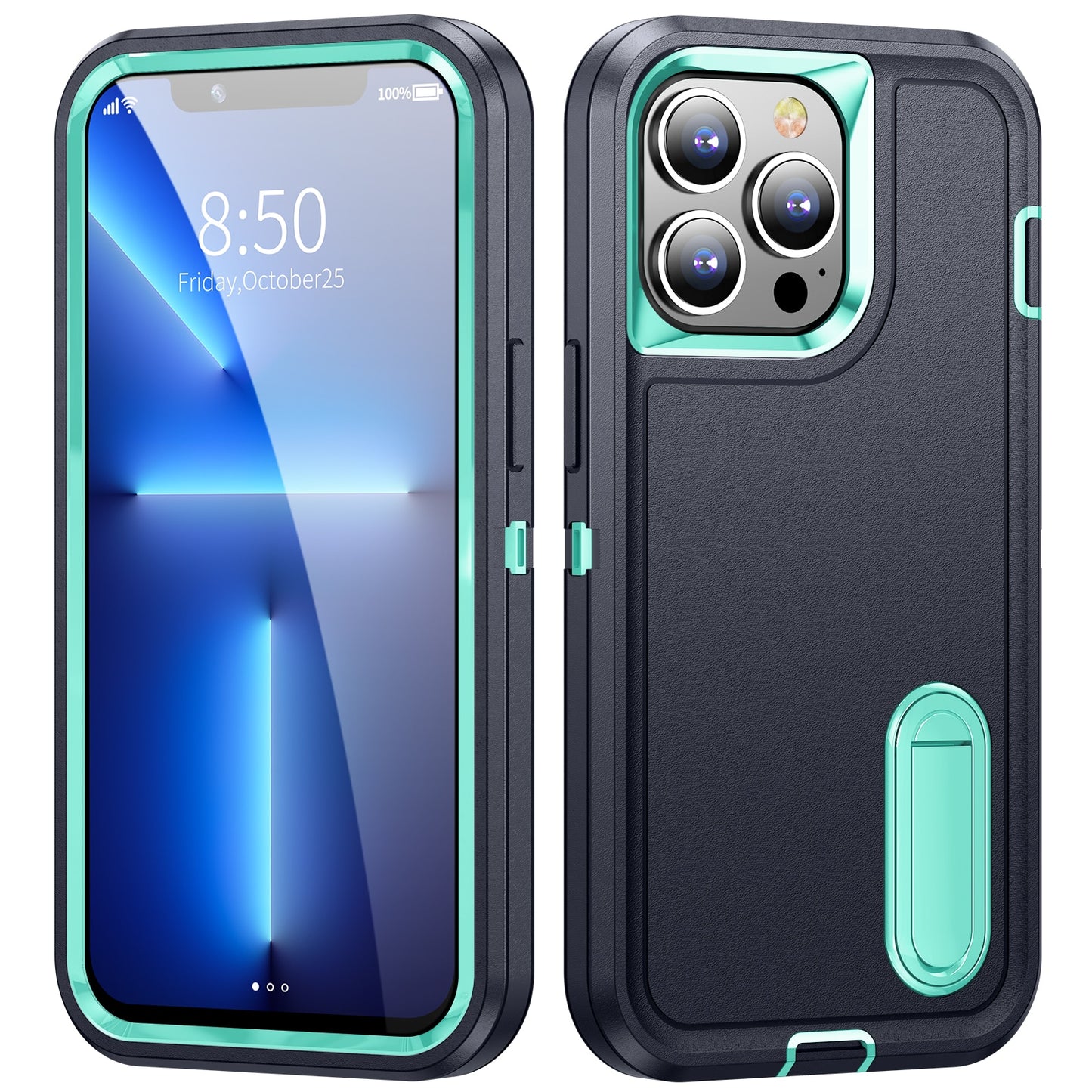 Metal Bracket Back Cover Shockproof Defend Case For iPhone 13 14 Pro Max 11 12 Pro Max 6 6s 7 8 Plus SE 2022 X Xs XR